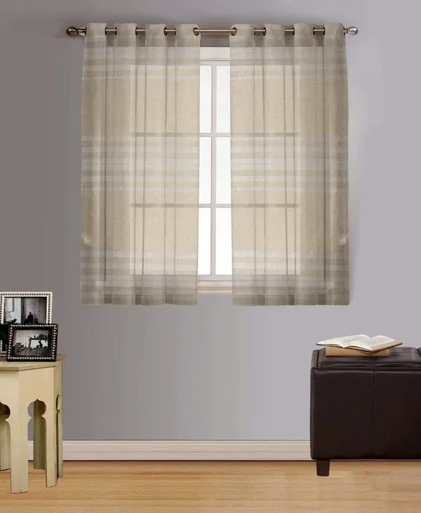 Cream_Silver_Stripes_Sheer_Net_Curtain_With_Solid_Steel_Grommet