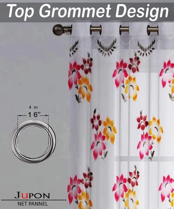 White_Net_Polyester_Living_Room_Curtain_Pack_Of_2