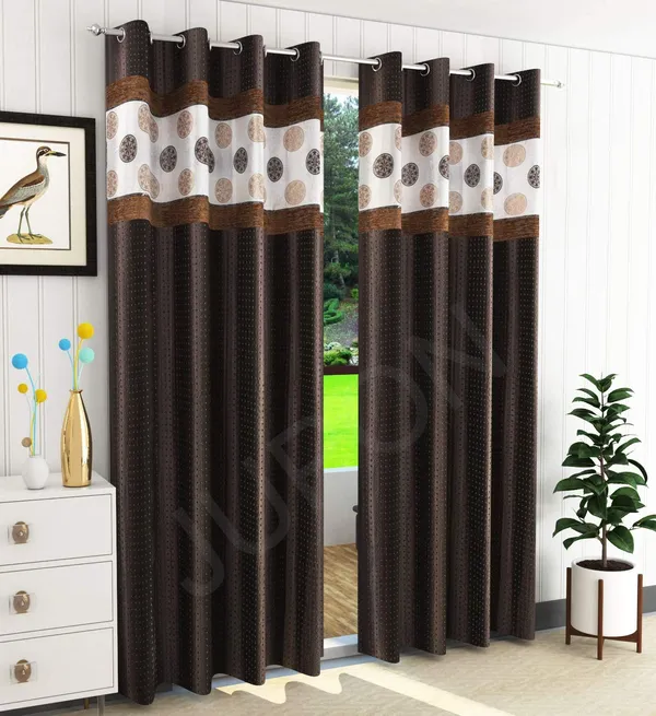 Brown_Polyester_Geometric_Sunlight_Reduce_Technology_Curtain_Panel_Long_Door_And_Window_Pack_Of_2