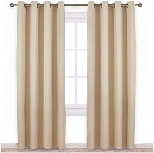 Beige_Premium_Silk_Darkening_Door_Curtain_Pack_Of_2