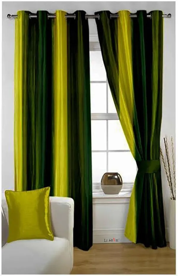 Lemon_Polyester_Door_Curtain_Pack_Of_2_Piece