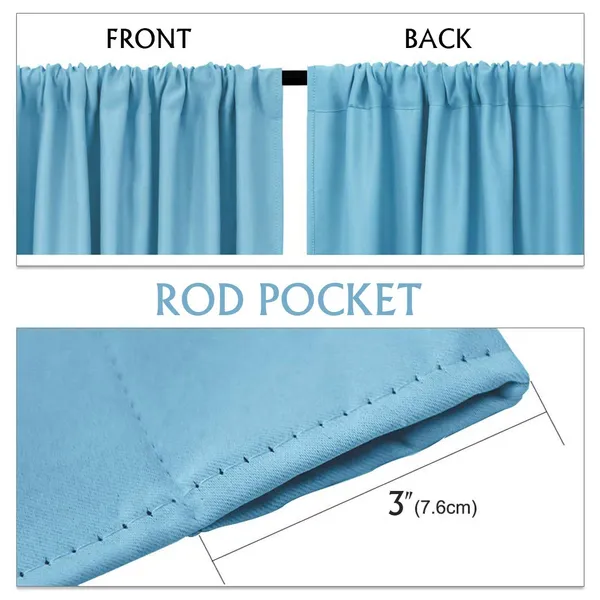 Sky_Blue_Rod_Pocket_Pattern_Blackout_Curtain_With_3_Layers_Weaving_Technology_Thermal_Insulated_Draperies_Energy_Saving