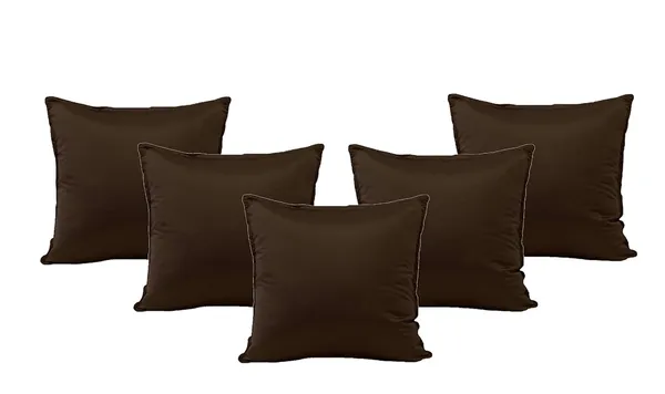 Brown_Premium_Silk_Cushion_Cover_With_Hidden_Chain_Pack_Of_5