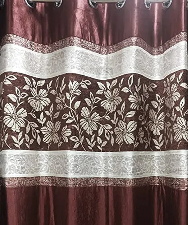 Brown_Room_Darkening_Floral_Polyester_Curtain_With_Velvet_Touch_Technology_Pack_Of_2