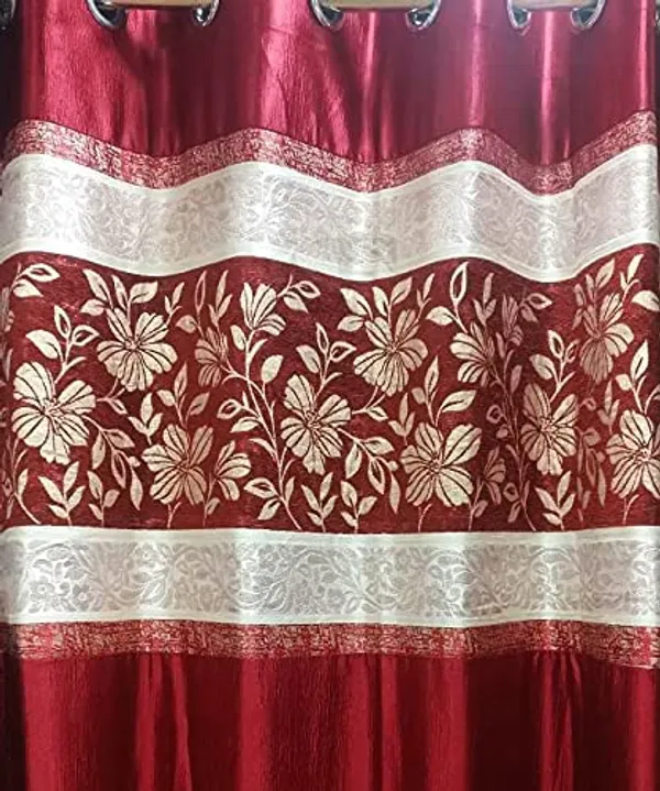 Maroon_Room_Darkening_Floral_Polyester_Curtain_With_Velvet_Touch_Technology_Pack_Of_2