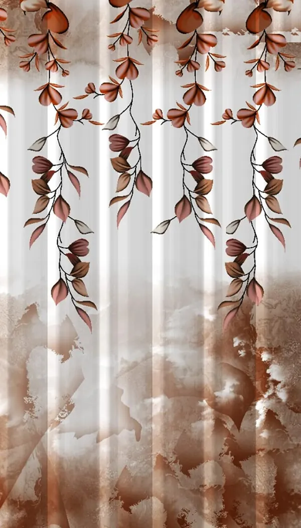 __Digital_Printed_Polyester_Curtain_250Tc_Living_Room_3D_Printed_Panels_Pack_Of_2_Piece,_Brown_Drop_Garden