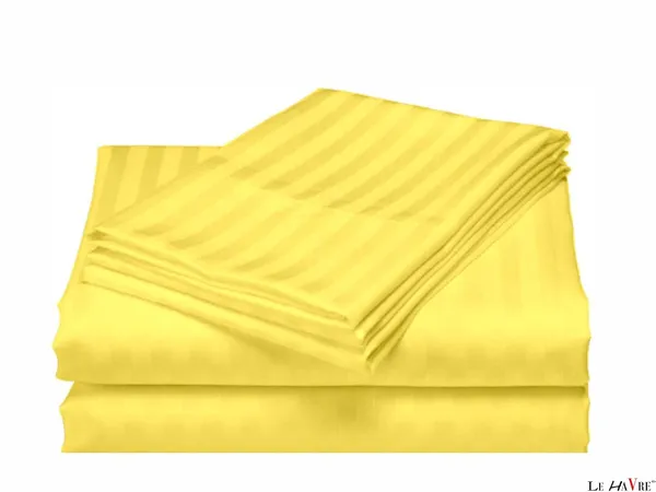 Yellow_Bedding_King_Bed_Glace_Cotton_1_Bedsheet_2_Pillow_Cover_190_Tc