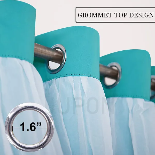 White_And_Sky_Blue_Mix_And_Match_Linen_Sheer_And_Blackout_Curtain_With_3_Layers_Weaving_And_Light_Block_Technology