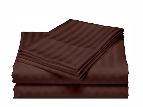 Brown_Bedding_Bed_Cotton_All_Around_Single_Fitted_Bedsheet_2_Pillow_Cover_190_Tc