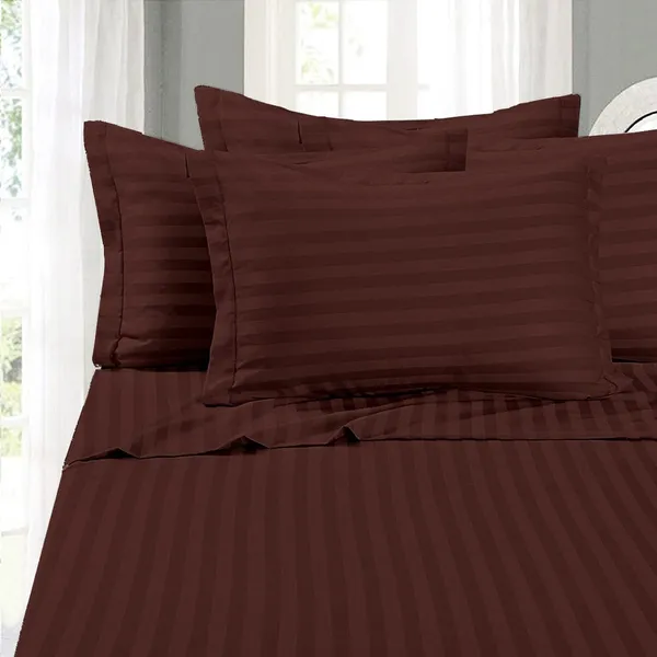 Brown_Bedding_Bed_Cotton_All_Around_Single_Fitted_Bedsheet_2_Pillow_Cover_190_Tc