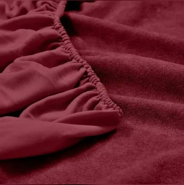 Maroon_Bamboo_Cotton_Waterproof_Mattress_Cover_Protector