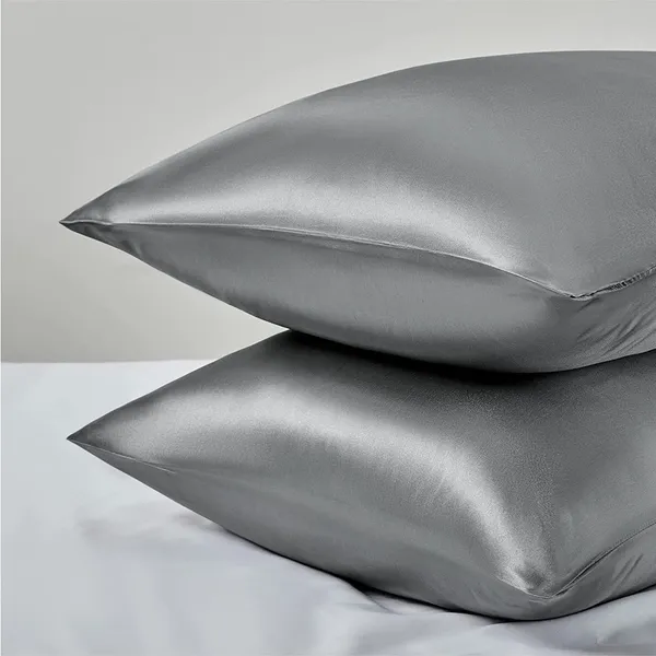 Grey_Silk_Pillow_Cover_Cases_For_Hair_And_Skin_Mulberry_Silk_With_Envelope_Closure_Pack_Of_2