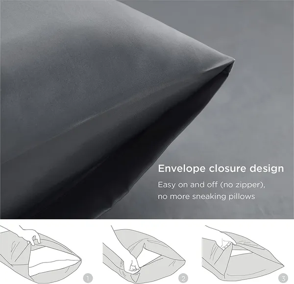 Grey_Silk_Pillow_Cover_Cases_For_Hair_And_Skin_Mulberry_Silk_With_Envelope_Closure_Pack_Of_2