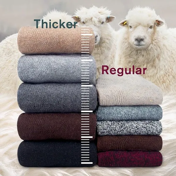 Multicolor_Cozy_Woolen_Socks_Mid_Calf_Length_Tuff_Terry_Winter_Wear_Thermal_Socks_Pack_Of_5_Pairs