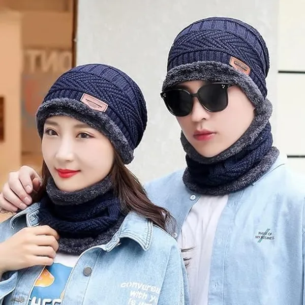 Soft_Woollen_Winter_Cap_Combo_For_Girls_And_Women_With_Neck_Muffler_Beanie_Cap_Inner_Side_Ultra_Soft_Warm_Sherpa_Fabric