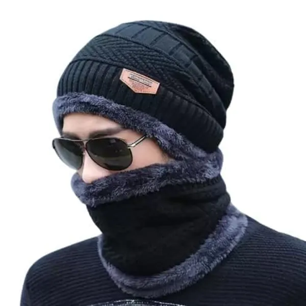 Soft_Woollen_Winter_Cap_Combo_For_Girls_And_Women_With_Neck_Muffler_Beanie_Cap_Inner_Side_Ultra_Soft_Warm_Sherpa_Fabric