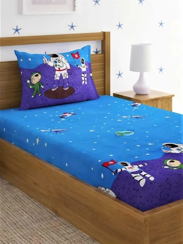 Blue_Bedding_Fitted_Bed_Sheet_190_Tc_Cotton_1_Single_Bed_Sheet_With_1_Pillow_Cover_For_Kids