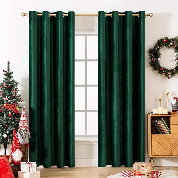 Dark_Green_Velvet_Premium_Curtain_With_Extra_Smooth_Feeling_Pack_Of_2