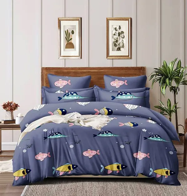 Blue_Bedding_Fitted_Bed_Sheet_190_Tc_Cotton_Single_Fitted_Sheet_With_1_Pillow_Cover_For_Kids