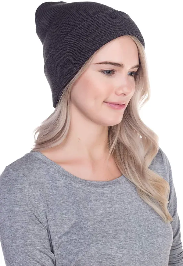__Beanie_Cap_Woollen_Cap_For_Heavy_Winter_Warm_Cozy_And_Breathable_Fabric_Girls_Soft_Cap,_Free_Size_-_Dark_Grey