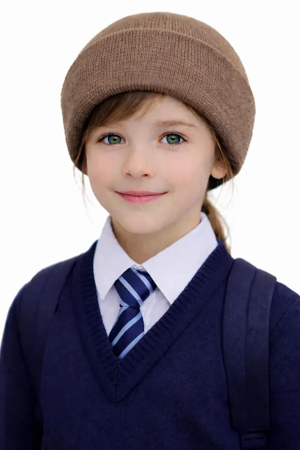 __School_Caps_For_Boys_Girls_Beanie_Acrylic_Cap_For_Heavy_Winter_Warm_Cozy_And_Breathable_Fabric_Soft_Cap,_Mocha_|_Age_-_5-12Y