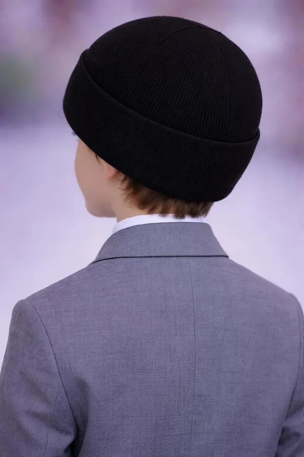 __School_Caps_For_Boys_Girls_Beanie_Acrylic_Cap_For_Heavy_Winter_Warm_Cozy_And_Breathable_Fabric_Soft_Cap,_Black_|_Age_-_5-12Y