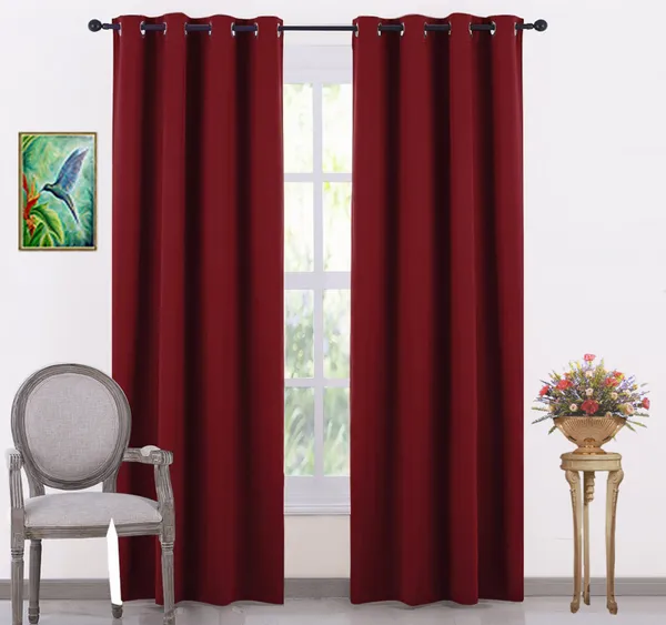 Silk_Blackout_Curtain_for_Bedroom,__Pack_of_2_piece,_Maroon