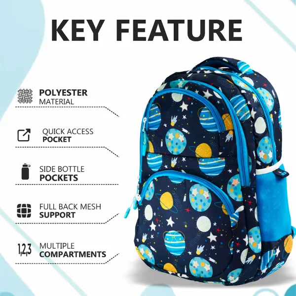 EDMOF_Kids_Backpack_for_Kinder_Garden_Playway_School_Bag_for_Boys_and_Girls,_17"/28L_Large_Water_Resistant,_Blue