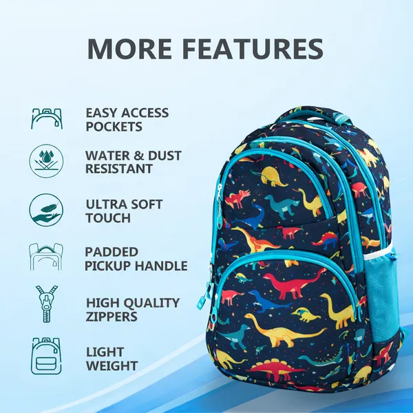 EDMOF_Kids_Backpack_for_Kinder_Garden_Playway_School_Bag_for_Boys_and_Girls,_17"/28L_Large_Water_Resistant,_Navy