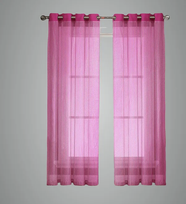 Pink_Premium_Glitter_Stripe_Sheer_Net_Curtain_With_Solid_Grommet_Set_Of_2