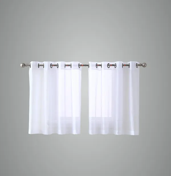 Off_White_Voile_Sheer_Curtain_Grommet_Short_Tier_Panel_For_Kitchen_And_Bathroom