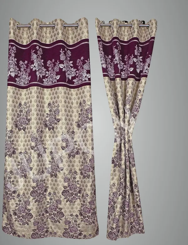 __Silver_Jacquard_Polyester_Designer_Curtain_Pack_Of_2_Piece,_Brown