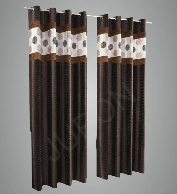 Brown_Polyester_Geometric_Sunlight_Reduce_Technology_Curtain_Panel_Long_Door_And_Window_Pack_Of_2