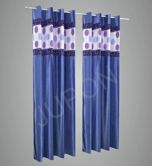__Premium_Punch_Design_Curtain_Polyester_Sunlight_Reduce_Technology_Curtain_Panel,_Pack_of_2_Piece,_Sky_Blue