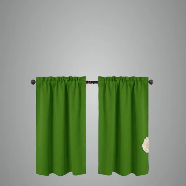 Green_Valance_Blackout_Curtain_With_Rod_Pocket_Pattern_Pack_Of_2
