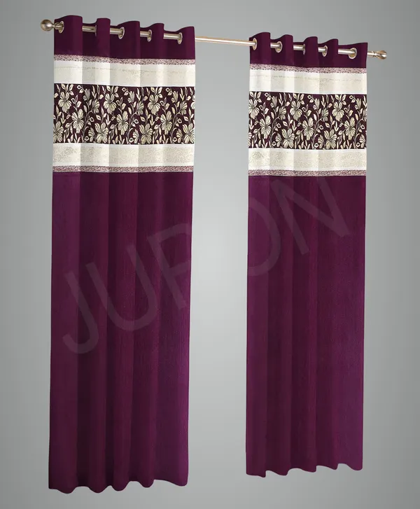 Purple_Room_Darkening_Floral_Polyester_Curtain_With_Velvet_Touch_Technology_Pack_Of_2