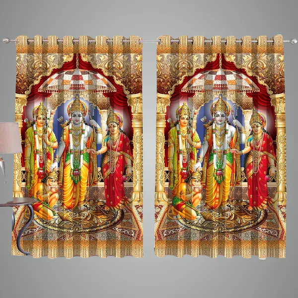 Multicolor_Premium_5D_Print_Technology_Temple_Curtain_Made_By_Pure_Indian_Silk