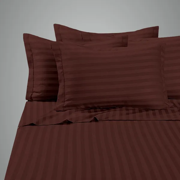 Brown_Bedding_Bed_Cotton_All_Around_Single_Fitted_Bedsheet_2_Pillow_Cover_190_Tc