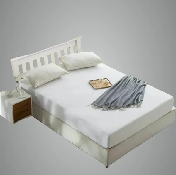 White_Bamboo_Cotton_Waterproof_Mattress_Cover_Protector