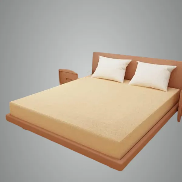 Beige_Bamboo_Cotton_Waterproof_Mattress_Cover_Protector
