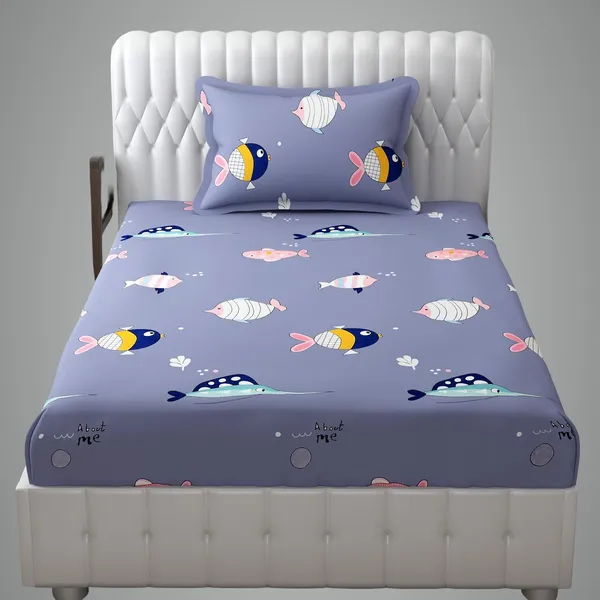 __Bedding_Fitted_Bed_Sheet_190_Tc_Cotton_1_Bed_Sheet_with_2_Pillow_Cover_For_Kids,_Grey