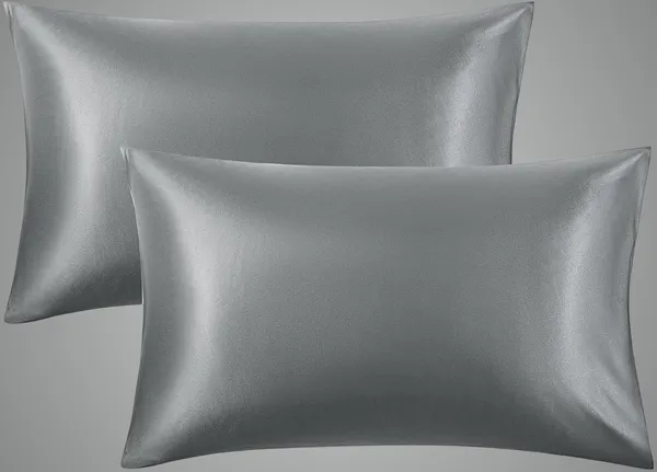 Grey_Silk_Pillow_Cover_Cases_For_Hair_And_Skin_Mulberry_Silk_With_Envelope_Closure_Pack_Of_2