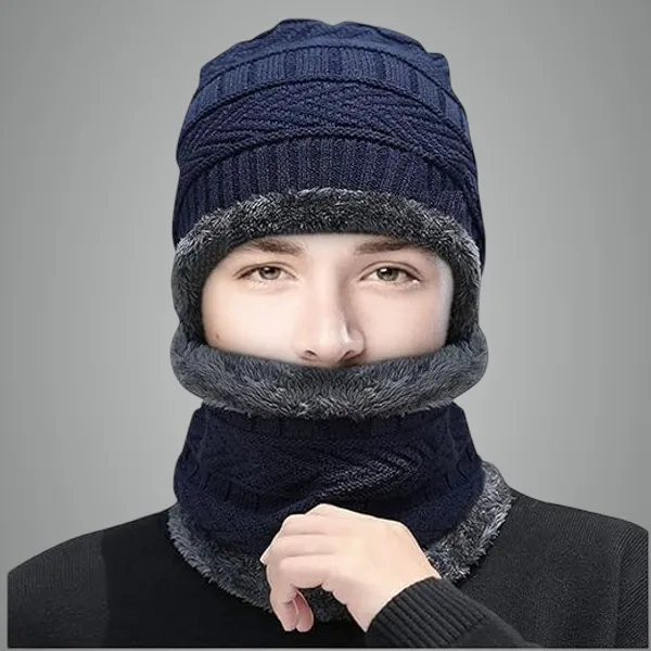 Soft_Woollen_Winter_Cap_Combo_For_Girls_And_Women_With_Neck_Muffler_Beanie_Cap_Inner_Side_Ultra_Soft_Warm_Sherpa_Fabric