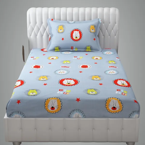 Blue_Fitted_Cotton_Bed_Sheet_1_Single_Bed_Sheet_With_1_Pillow_Cover_For_Kids