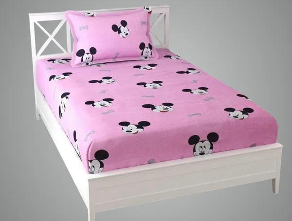 Pink_Bedding_Fitted_Cotton_Bed_Sheet_1_Single_Bed_Sheet_With_1_Pillow_Cover_For_Kids