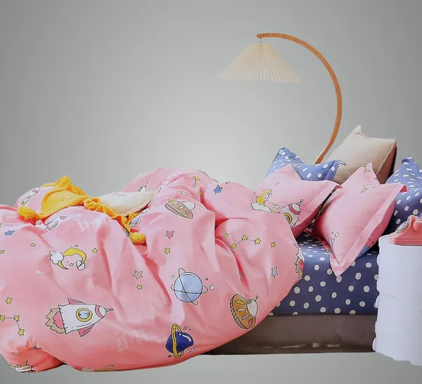 Pink_Bedding_Fitted_Bed_Sheet_190_Tc_Cotton_1_Single_Bed_Sheet_With_1_Pillow_Cover_For_Kids
