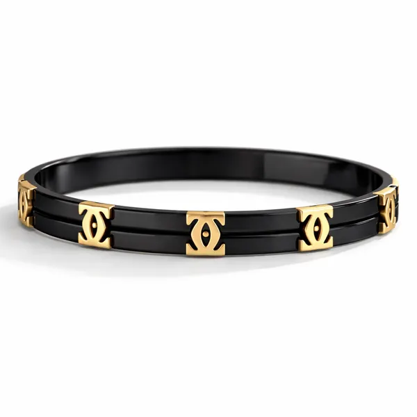 Gleam_Noir_Cuff_Black_Stainless_Steel_Anti_Tarnish_For_Women