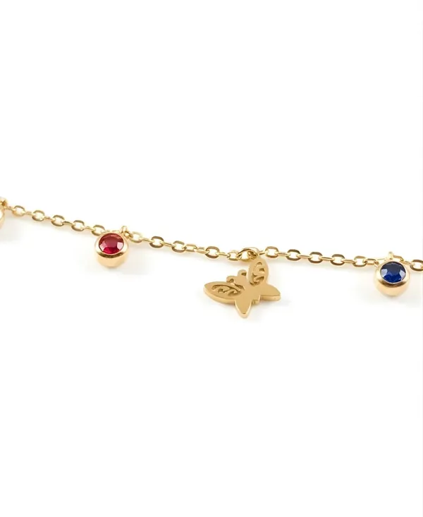 Pink_Stainless_Steel_Anti_Tarnish_Floria_Bracelet_For_Women