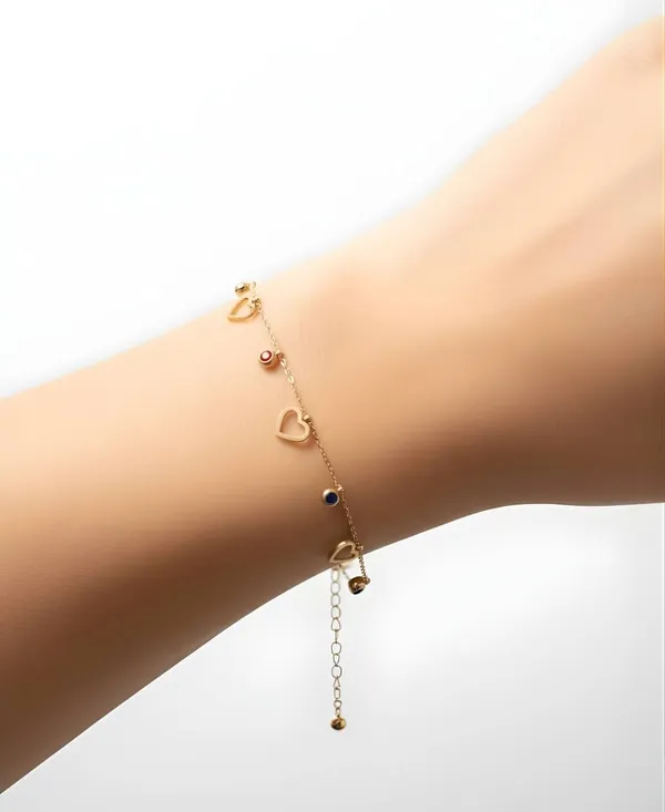 Pink_Stainless_Steel_Anti_Tarnish_Amora_Bracelet_For_Women