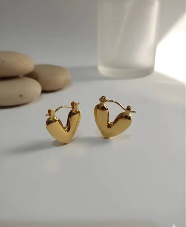 Golden_Stainless_Steel_Anti_Tarnish_Heart_Of_Gold_Tone_For_Women